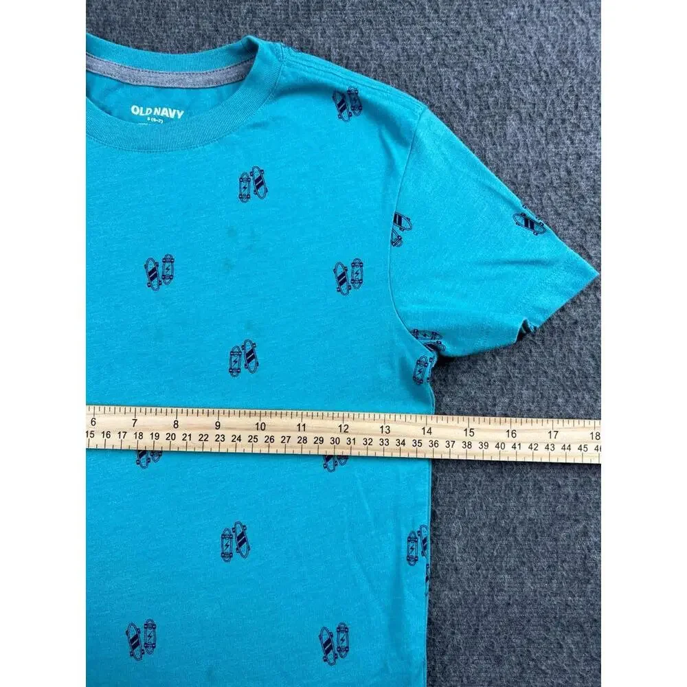 Old Navy Boys' Short Sleeve Skateboard Print T-Shirt‎ Size 5-6